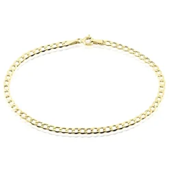 Bracelet Iris Or Jaune Maille Gourmette