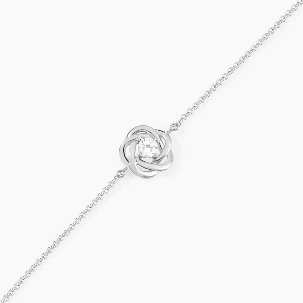 Bracelet Irmine Argent Blanc Oxyde De Zirconium