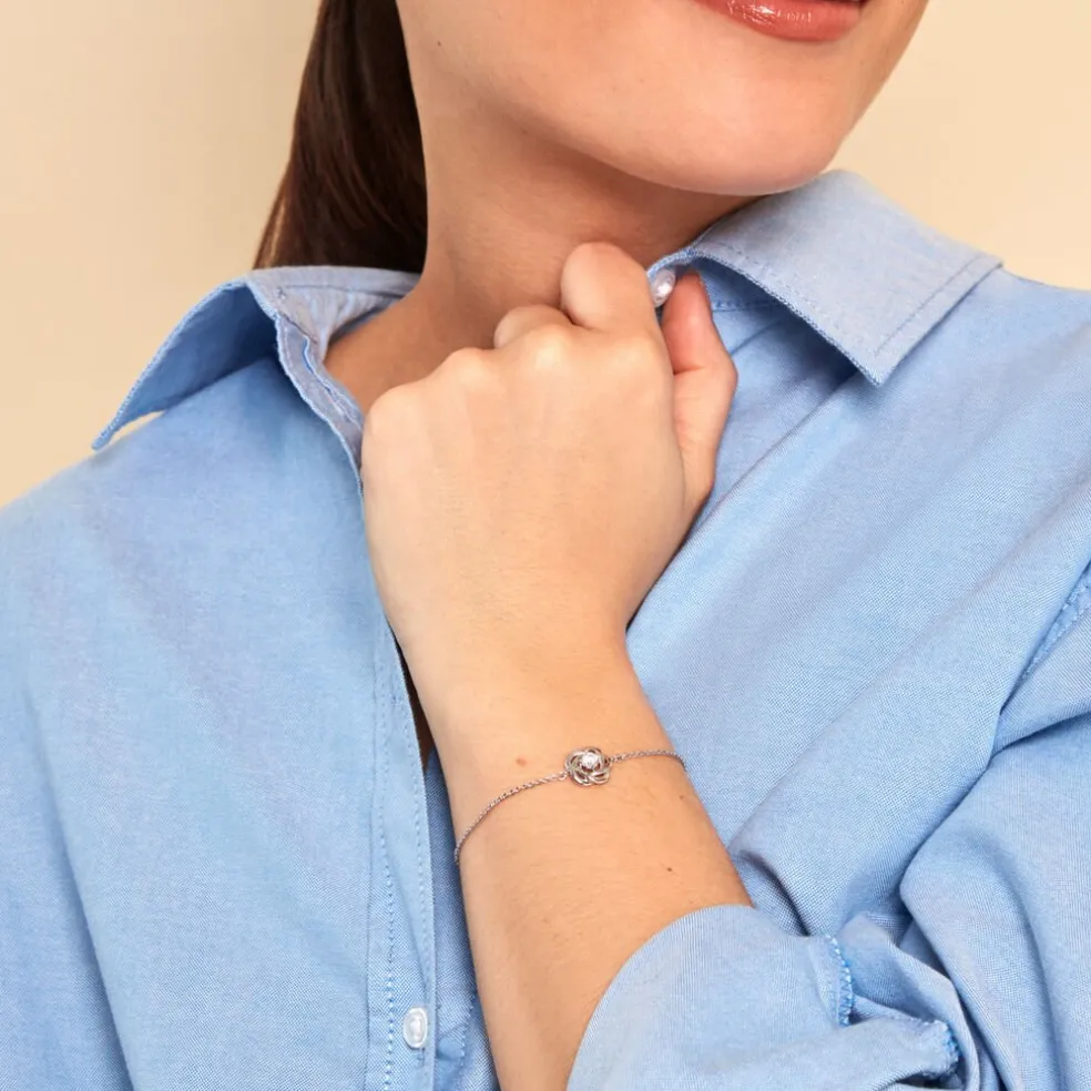 Bracelet Irmine Argent Blanc Oxyde De Zirconium