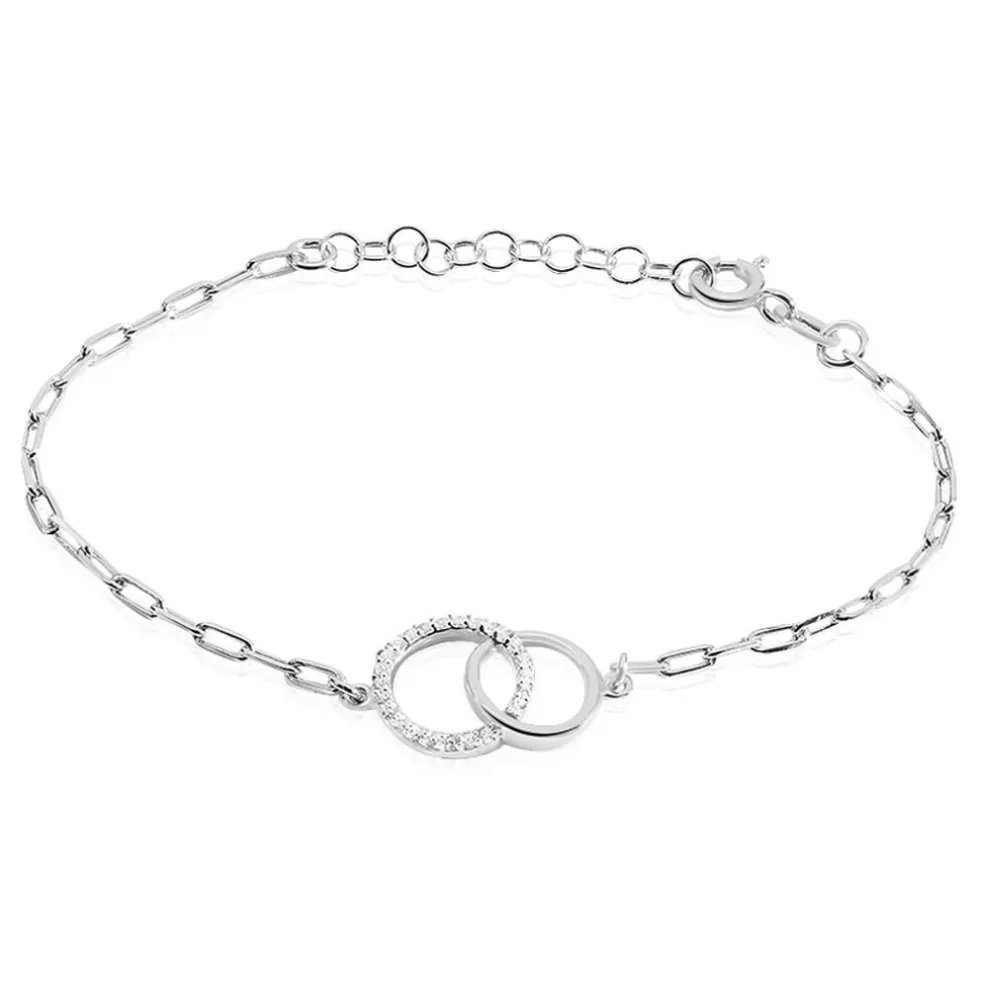 Bracelet Isabel Argent Blanc Oxyde De Zirconium