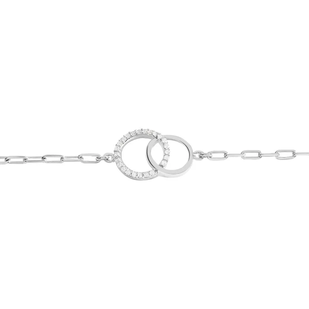 Bracelet Isabel Argent Blanc Oxyde De Zirconium