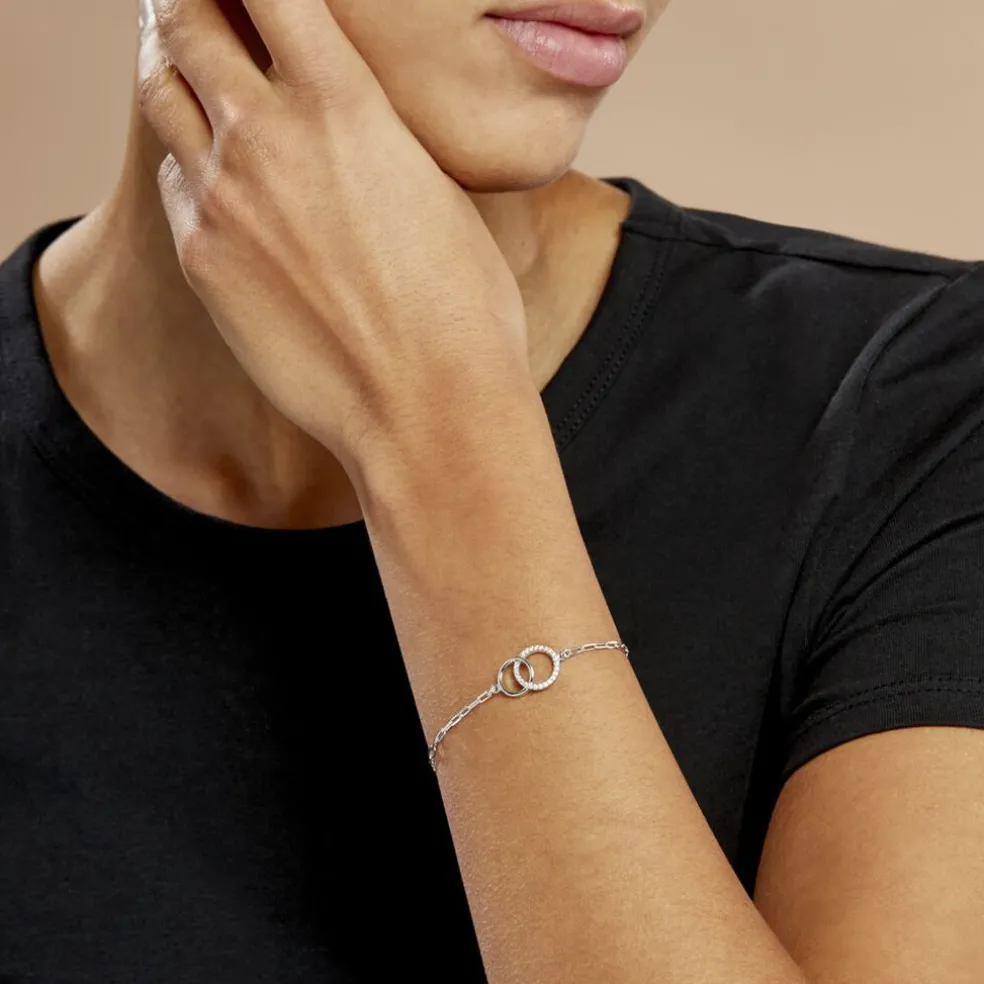 Bracelet Isabel Argent Blanc Oxyde De Zirconium