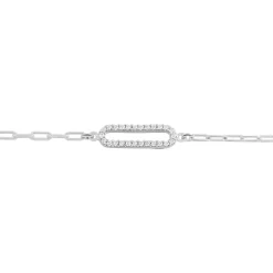 Bracelet Isabel Argent Blanc Oxyde De Zirconium
