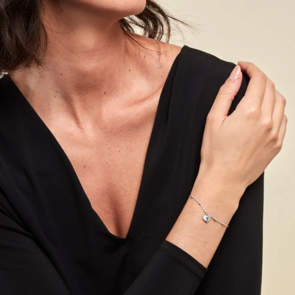 Bracelet Ishane Argent Blanc Oxyde De Zirconium