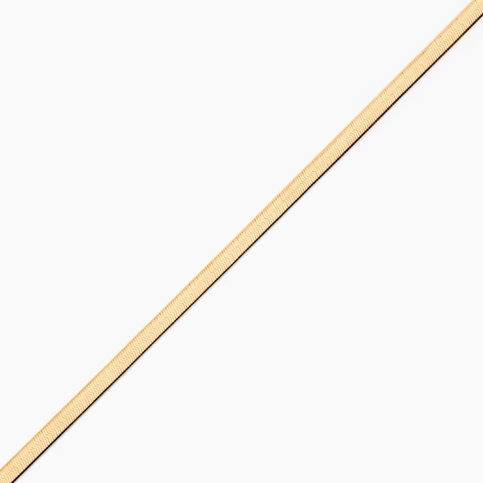 Bracelet Ivria Maille Heringbone Or Jaune