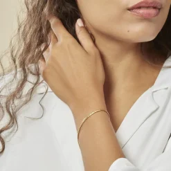 Bracelet Ivy Maille Haricot Or Jaune