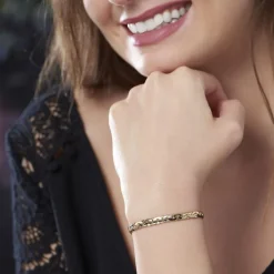 Bracelet Ivy Maille Haricot Or Jaune