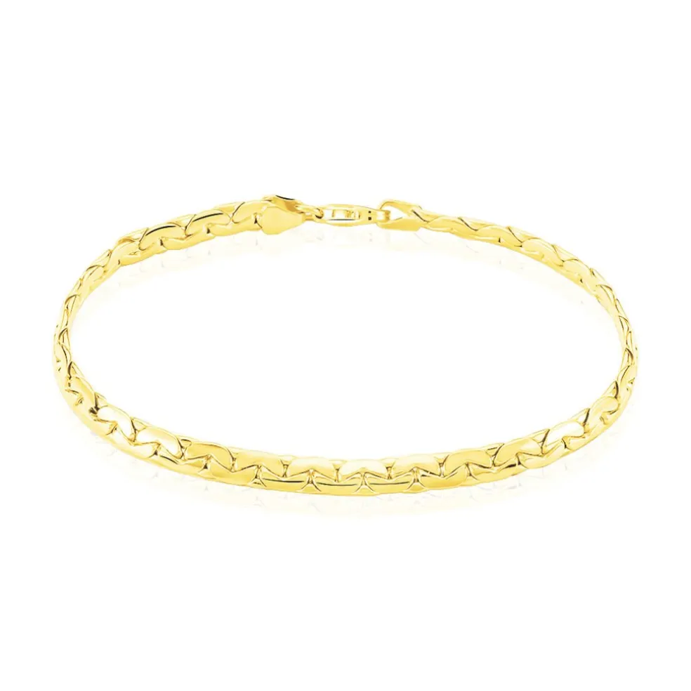 Bracelet Ivy Maille Haricot Or Jaune