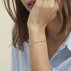 Bracelet Izar Torsadee Or Bicolore