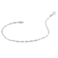 Bracelet Izar Torsadee Or Blanc