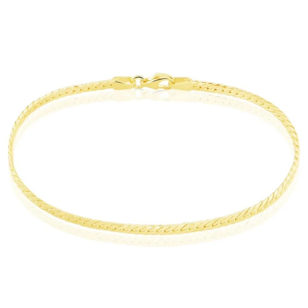 Bracelet Izel Maille Anglaise Or Jaune