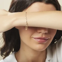 Bracelet Izel Maille Anglaise Or Jaune