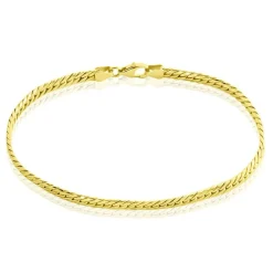 Bracelet Izel Maille Anglaise Or Jaune