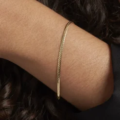 Bracelet Izel Maille Anglaise Or Jaune