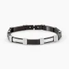 Bracelet Jack Acier Blanc Noir