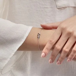 Bracelet Jade Argent Blanc Oxyde De Zirconium