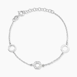 Bracelet Jalila Argent Blanc Oxyde De Zirconium