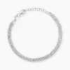 Bracelet Janelle Argent Blanc