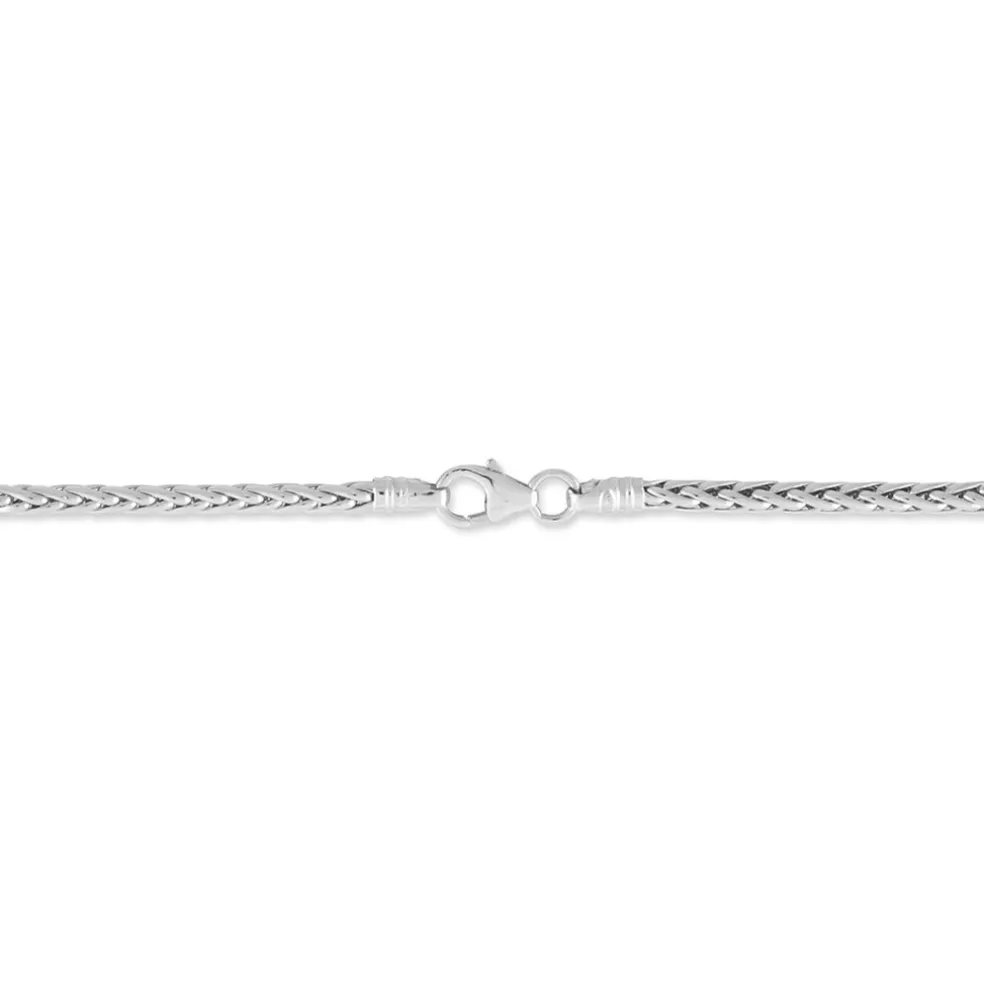 Bracelet Jany Maille Palmier Or Blanc