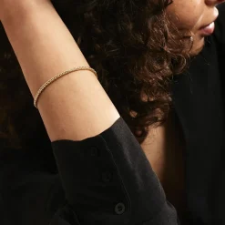 Bracelet Jany Maille Palmier Or Jaune