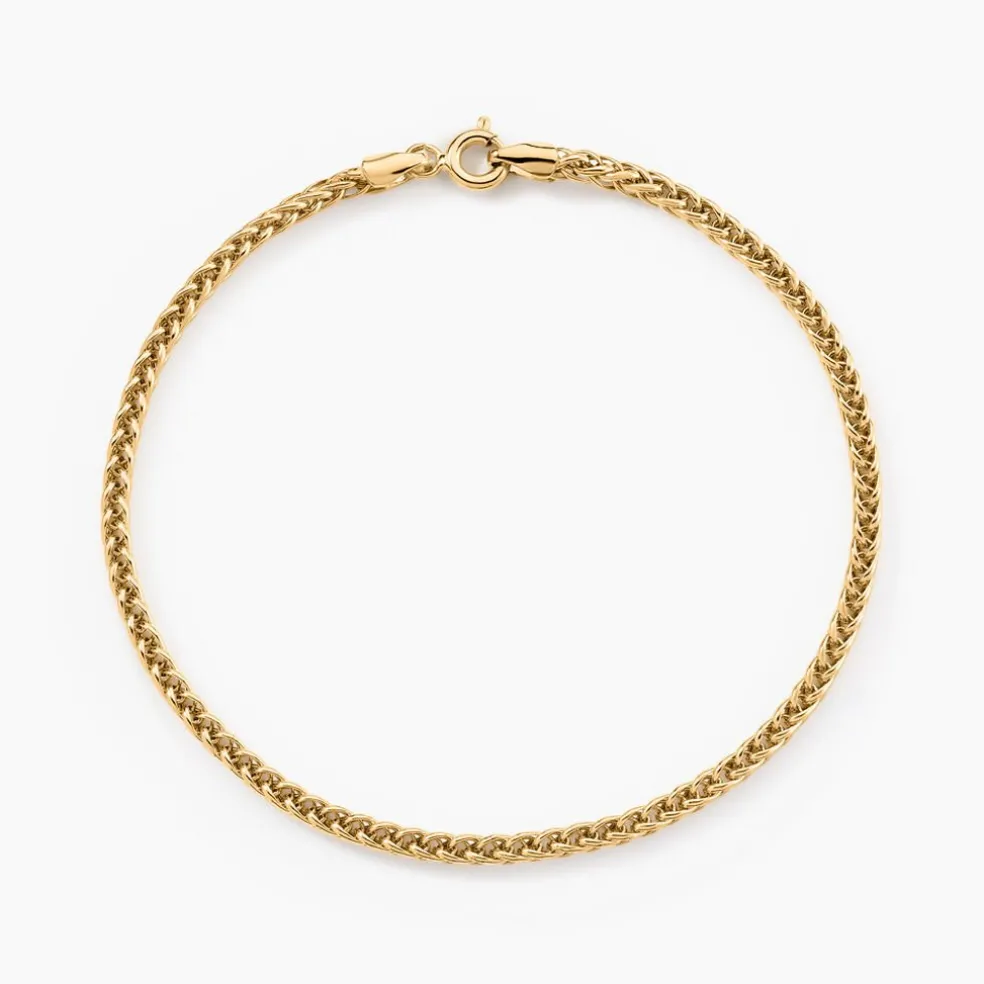 Bracelet Jany Maille Palmier Or Jaune