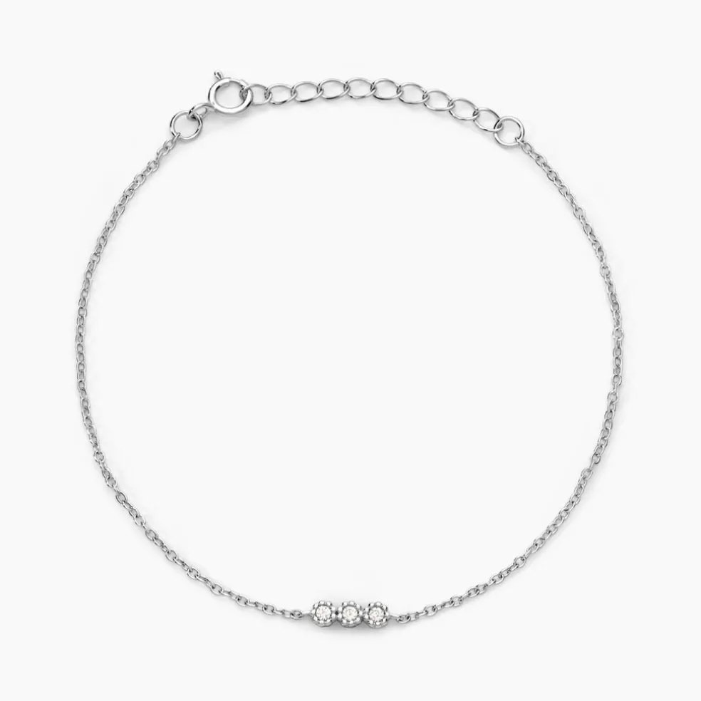 Bracelet Janys Argent Blanc Oxyde De Zirconium