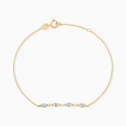 Bracelet Jardin Secret Or Jaune Topaze Oxyde De Zirconium