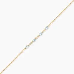 Bracelet Jardin Secret Or Jaune Topaze Oxyde De Zirconium