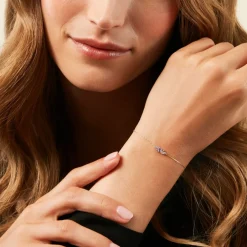 Bracelet Jardin Secret Or Jaune Améthyste Oxyde De Zirconium