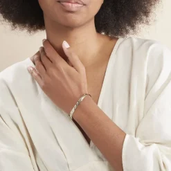 Bracelet Jasmin Tresse Or Bicolore