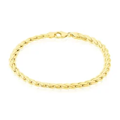 Bracelet Jayna Maille Palmier Or Jaune