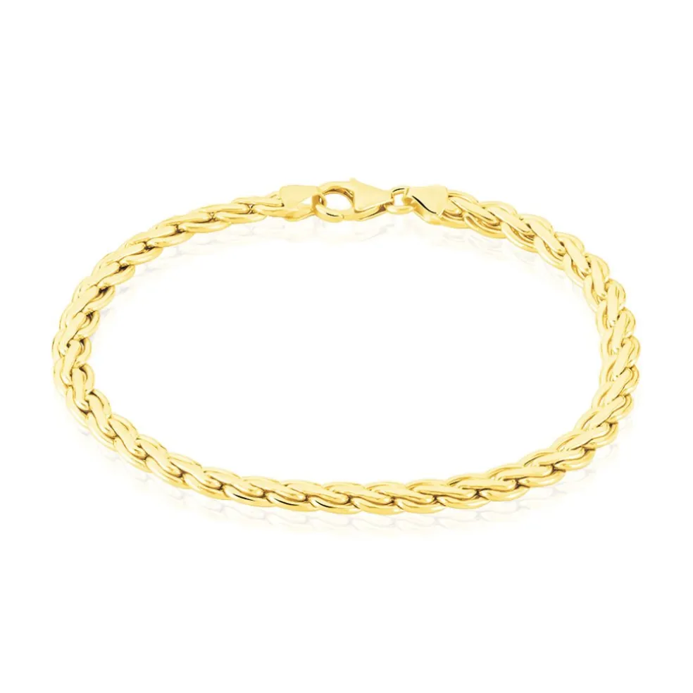 Bracelet Jayna Maille Palmier Or Jaune