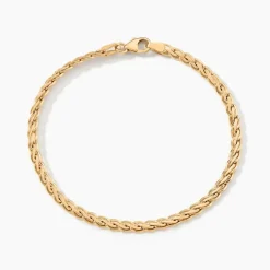 Bracelet Jayna Maille Palmier Or Jaune