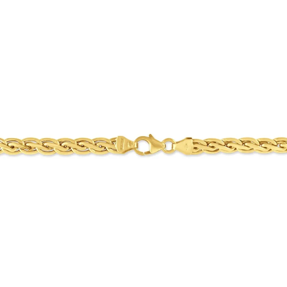 Bracelet Jayna Maille Palmier Or Jaune