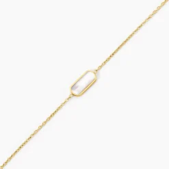 Bracelet Jazz Acier Jaune Nacre