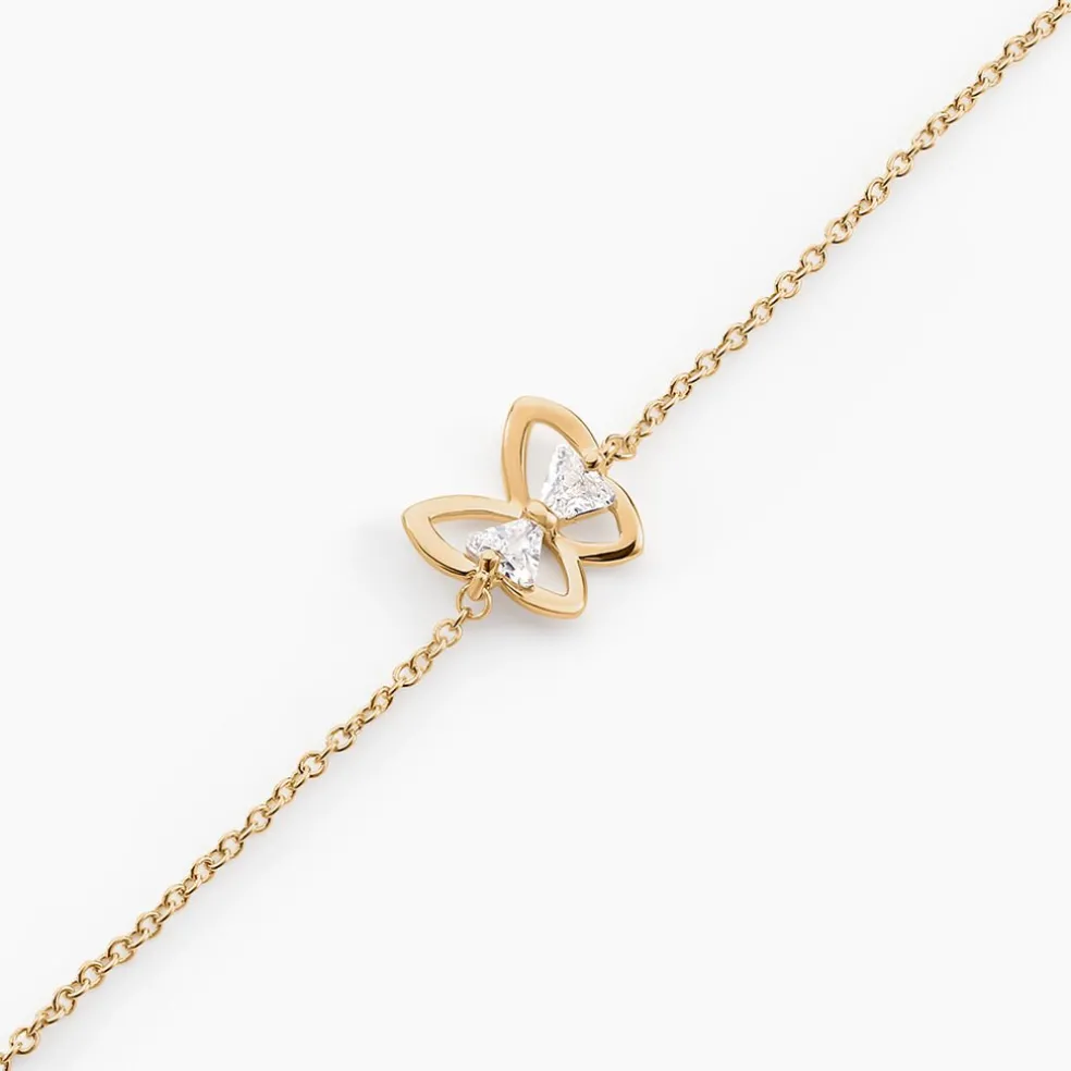 Bracelet Jelissa Plaqué Or Jaune Oxyde De Zirconium