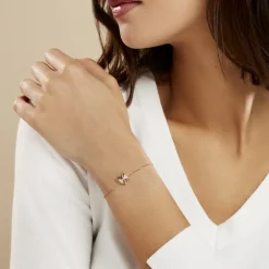 Bracelet Jelissa Plaqué Or Jaune Oxyde De Zirconium