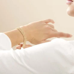 Bracelet Jerry Maille Corde 4 Rangs Or Jaune