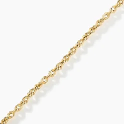 Bracelet Jerry Maille Corde Facettee Or Jaune