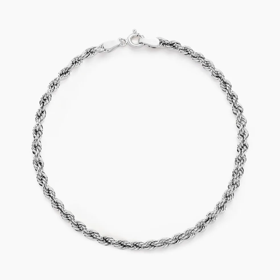 Bracelet Jerry Maille Corde Or Blanc