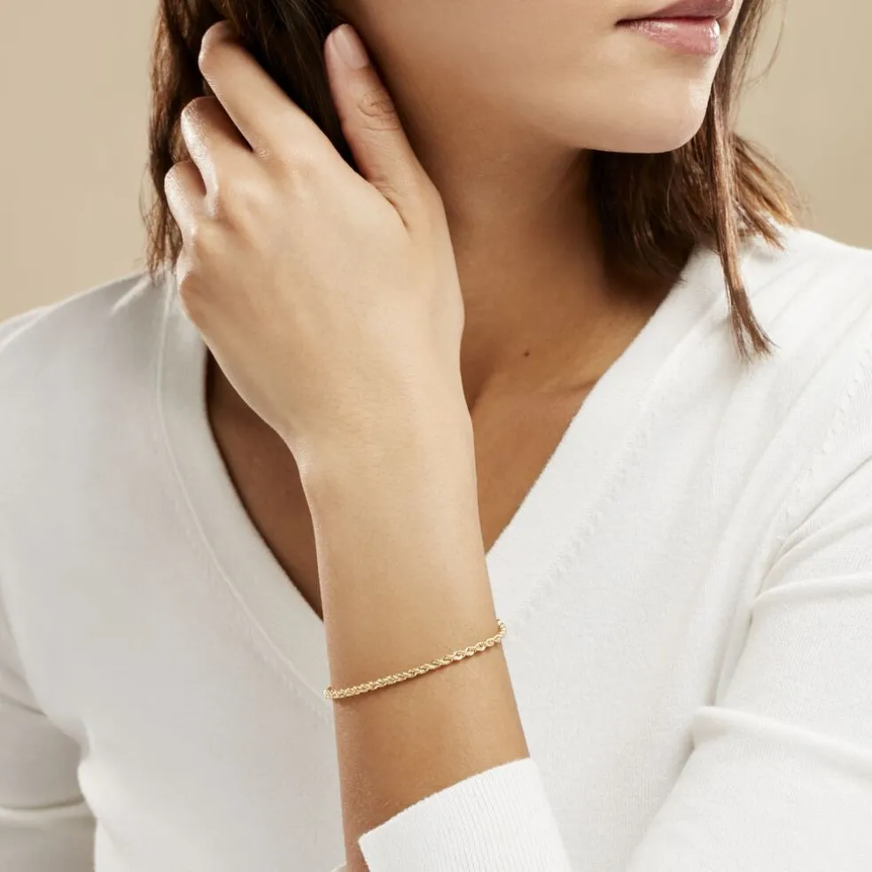 Bracelet Jerry Maille Corde Or Jaune