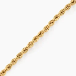 Bracelet Jerry Or Jaune Maille Corde