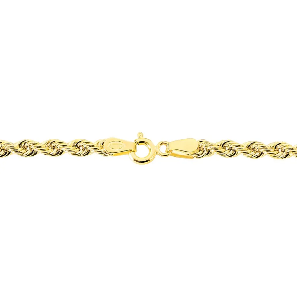 Bracelet Jerry Or Jaune Maille Corde