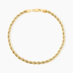 Bracelet Jerryenne Corde Et Venitienne Or Bicolore