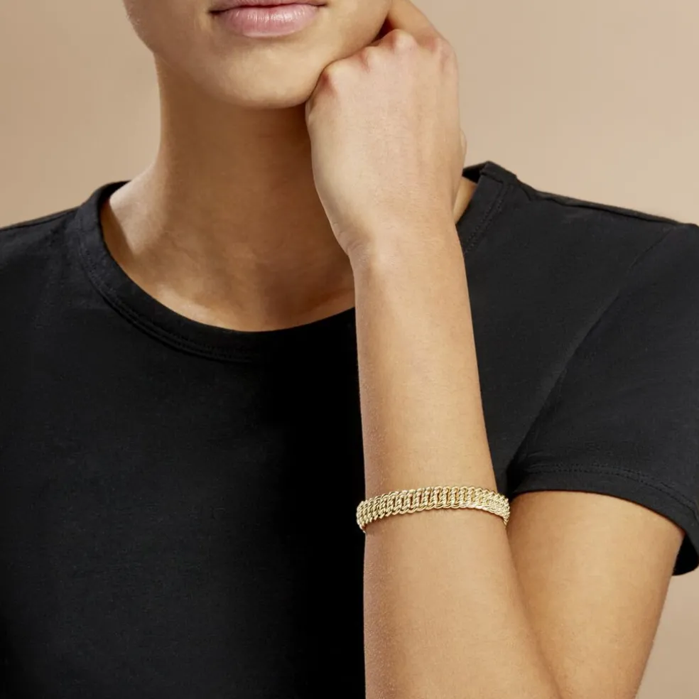 Bracelet Jimmy Maille Americaine Or Jaune