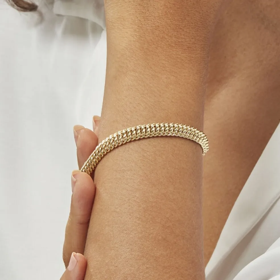 Bracelet Jimmy Maille Americaine Or Jaune