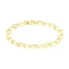 Bracelet Joice Maille Alternée Et Godronne Or Jaune