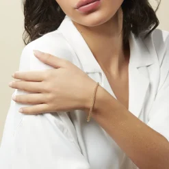 Bracelet Jolien Maille Spiga Or Jaune