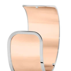 Bracelet Jonc Acier Blanc Strass