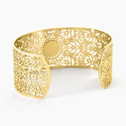 Bracelet Jonc Acier Doré Maurits Agate